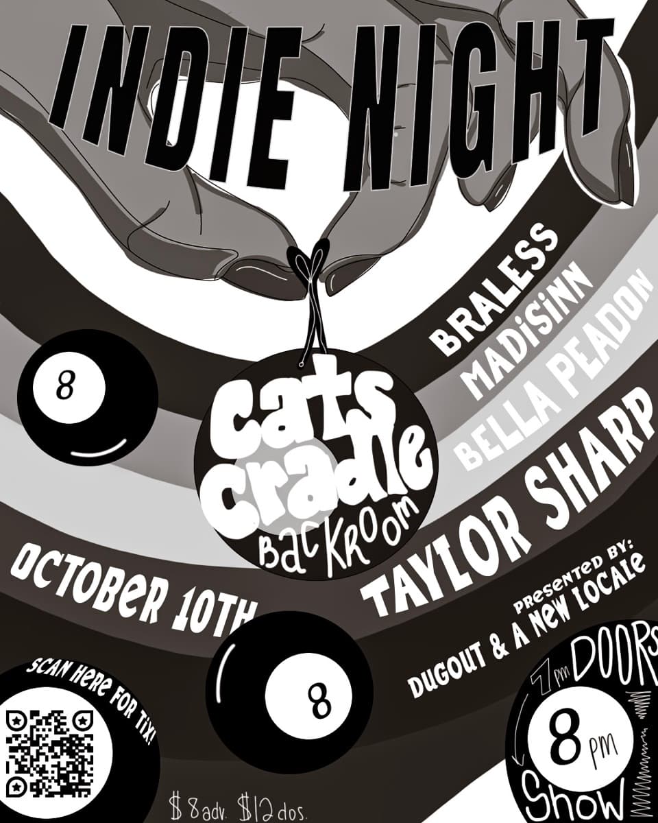 Indie Night — Braless, Madisinn, Bella Peadby & Taylor Sharp